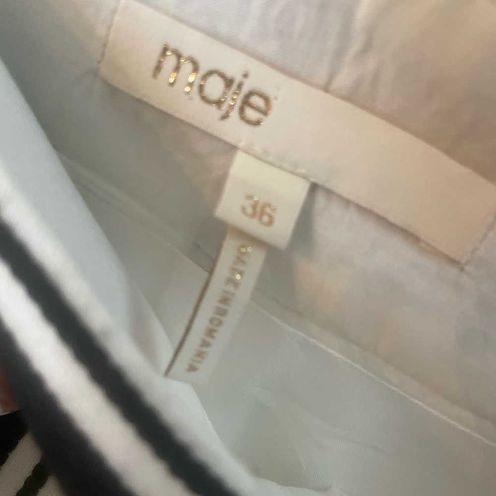 Maje gorgeous black and white skirt size 36.